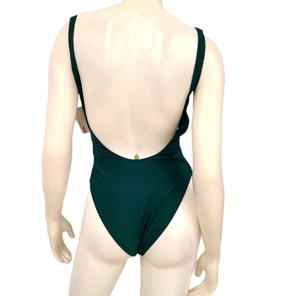 Kensie Green Open Side Bathing Suit Womens size Small NEW WITH TAGS - Picture 4 of 8